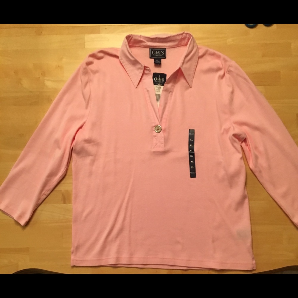 Collared v neck top - NWT
